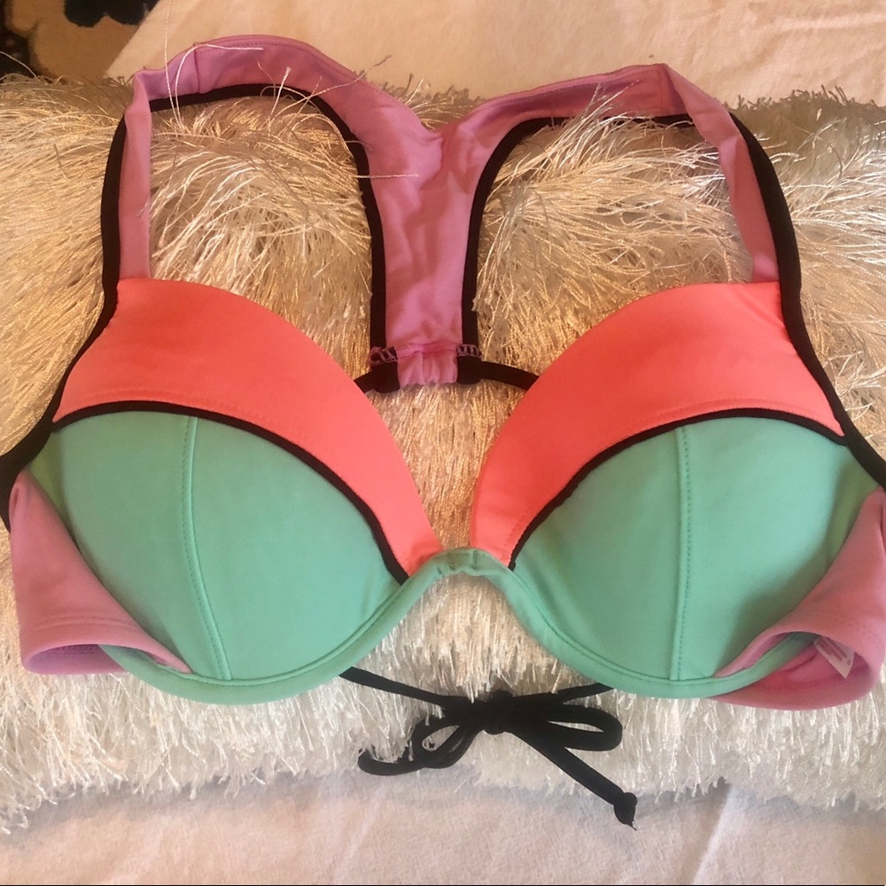Color Block Bathing suit top